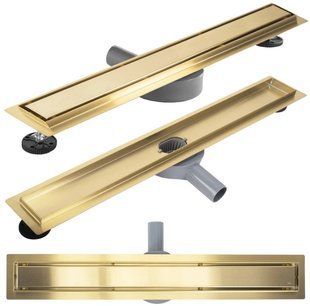 Трап Rea Neox Pro brushed gold 80 (REA-G2703) 21011 фото