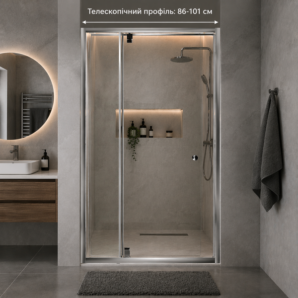 Душевые двери Sindi 90 (86-101)*185 ( А0056667 ) А0056667 фото