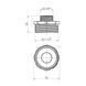 Ниппель переходной STA 1 1/2"х3/4" НН латунный CV022073 фото 2