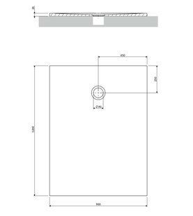 Поддон Omnires Aquapure M+ 90х120 matt white (AQUAPURE90-120BM) 24732 фото