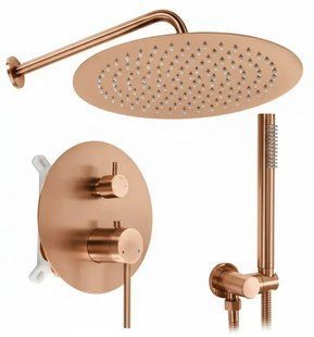 Душова система Rea Foss Clif прихованого монтажу, brushed copper + box (REA-P5649) 24017 фото