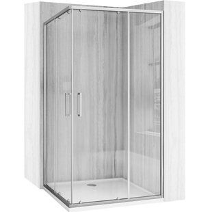Душова кабіна Rea City 80x100 nickel brush, скло прозоре (REA-K6497) 23797 фото