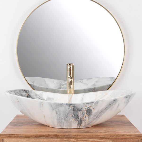 Умывальник Rea Royal 36x62,5 granit shiny (REA-U8596) 15933 фото