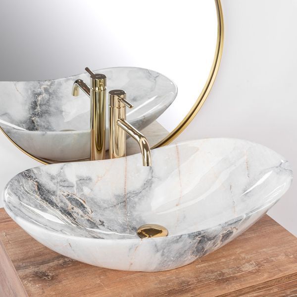 Умывальник Rea Royal 36x62,5 granit shiny (REA-U8596) 15933 фото