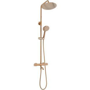 Душова система для ванни та душу з термостатом Rea Lungo copper (REA-P7997) 24499 фото
