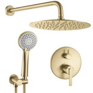 Душова система прихованого монтажу Rea Ontario gold brush + box (REA-P5502) 23801 фото