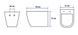 Унитаз Rea Carlo Mini Rimless 48x37 black mat + сиденье дюропласт soft-close (REA-C8489) 15864 фото 3