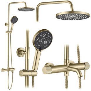 Душова система Rea Lungo Stripe brushed gold (REA-P9490) 24520 фото