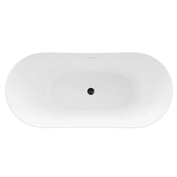 Ванна акриловая Rea Ferrano Slim Nature 170x73 отдельностоящая, белая (REA-W0505) 24505 фото