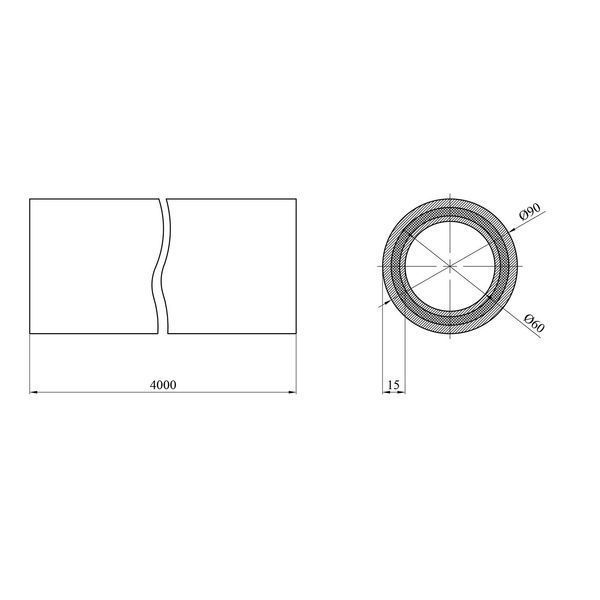Труба PPR Rozma Fiber 90х12,3 мм CV013890 фото