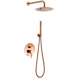 Душевой комплект скрытого монтажа Rea Lungo rose gold (REA-P4111) 10146 фото
