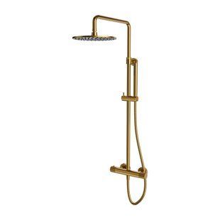 Душевая система с термостатом Omnires Contour brushed gold (CT8044GLB) 17016 фото