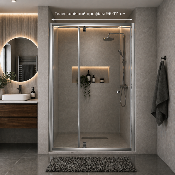 Душевые двери Sindi 100 (96-111)*185 ( А0056668 ) А0056668 фото