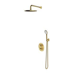 Душевая система с термостатом Omnires Y brushed brass (SYSYT05BSB) 21323 фото