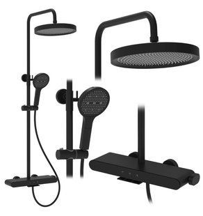 Душова система для ванни та душу Rea Farel black matt (REA-P0354) 24266 фото