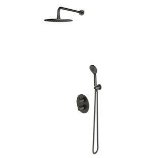 Душевая система с термостатом Omnires Y grafit (SYSYT05GR) 22538 фото