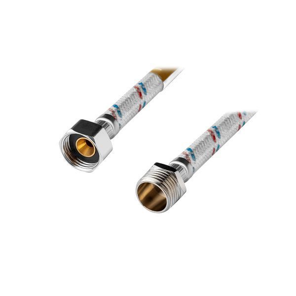 Гибкая подводка для подключения воды Kroner KRM 1/2" ВН 120 см в нейлоновой оплетке покрытой ПВХ CV023674 фото