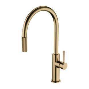 Змішувач для кухні Omnires Switch на дві води з висувним виливом, brushed antique bronze (SW9059BR) 24743 фото