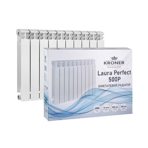 Радиатор биметаллический Kroner Laura Perfect  500P 500х80х100 CV035881 фото