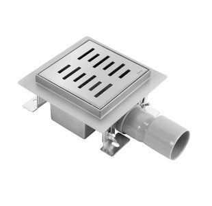 Трап Rea Line 120x120 Nickel brush (REA-G6204) 20561 фото