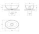 Умивальник Omnires Shell 50х32 matt ash grey (SHELL500UNAG) 23598 фото 4