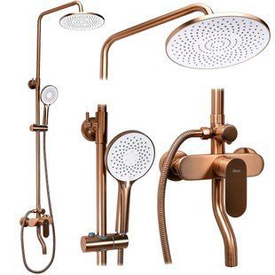 Душова система Rea Drop brushed copper (REA-P7064) 23811 фото