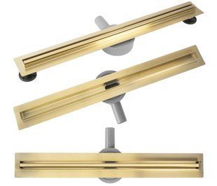 Трап Rea Neox Slim Pro gold brushed 90 (REA-G2716) 21017 фото