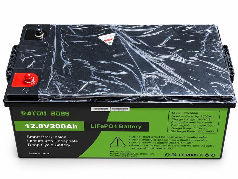 Акумулятор LiFePO4 12V 200Ah DATOU BOSS  літій-залізо-фосфатний для систем безперебійного живлення будинку+ Зарядка 0043 фото