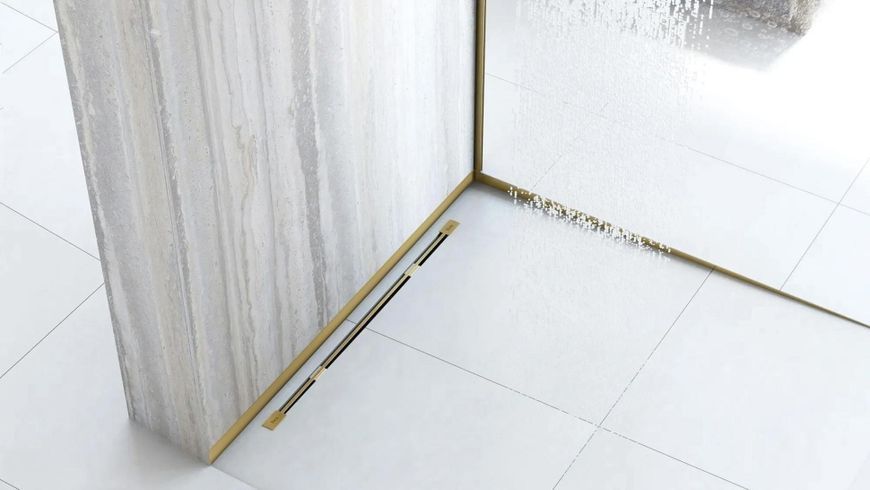Плинтус для душевого поддона Rea 120 см gold (REA-K4306) 24609 фото