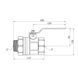 Кран-американка STA 2" ВЗ PN25 ручка, латунний CV013158 фото 2