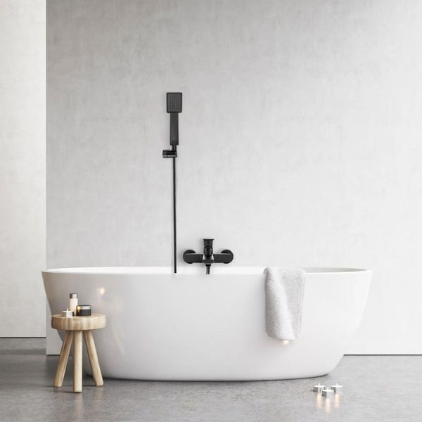 Смеситель для ванны Rea Luppo black matt (REA-B5770) 17056 фото