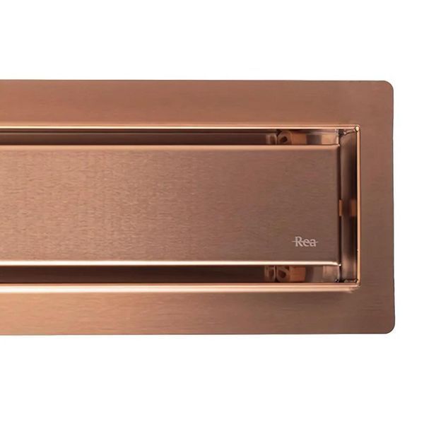Трап линейный Rea Neox 900 мм brushed cooper (REA-G4889) 23760 фото