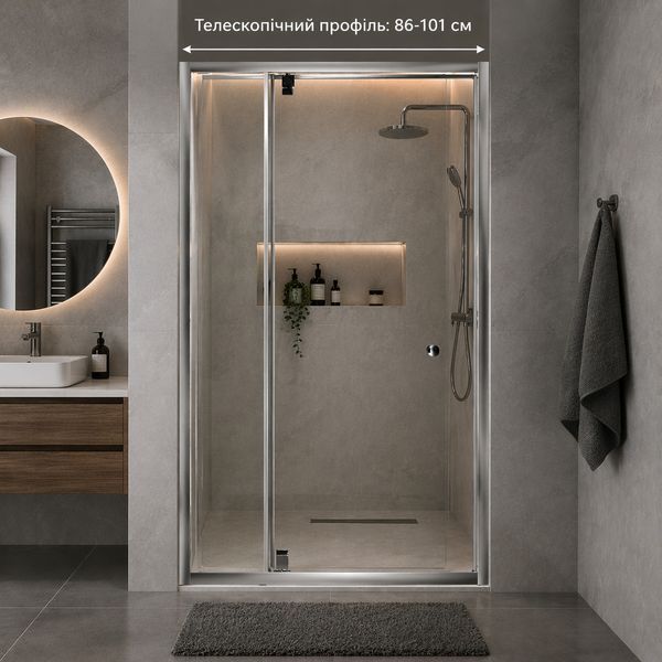 Душові двері Sindi 90 (86-101)*185 ( А0056667 ) А0056667 фото