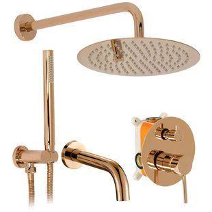 Душова система прихованого монтажу Rea Lungo copper (REA-P7998) 24482 фото