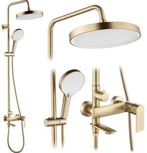 Душова стійка Rea Veneta brush gold (REA-P3003) 23481 фото