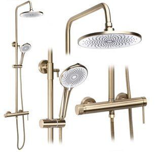 Душова система Rea Foss Clif brushed gold (REA-P3913) 24004 фото