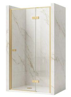 Душевая дверь Rea Atlas 120x200 безопасное стекло, прозрачное, справа, gold brush (REA-K4677) 24075 фото