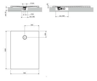 Поддон Omnires Aquarock M+ 90х120 matt dune beige (AQUAROCK90-120DB) 24756 фото