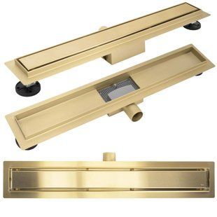 Трап лінійний Rea Neox 700 мм brushed gold (REA-G4893) 23767 фото