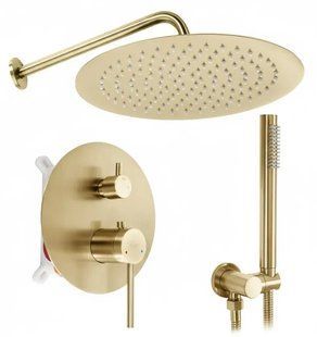 Душова система Rea Foss Clif прихованого монтажу, brushed gold + box (REA-P5647) 24011 фото