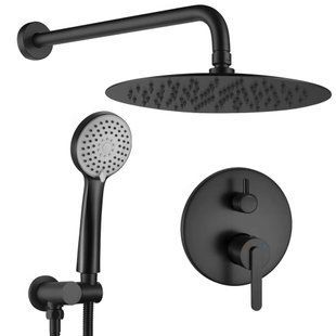 Душова система прихованого монтажу Rea Ontario black + box (REA-P5501) 23792 фото