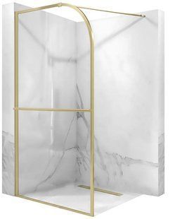 Душова перегородка Rea Sky 120x200 transparent, brush gold (REA-K4331) 24493 фото