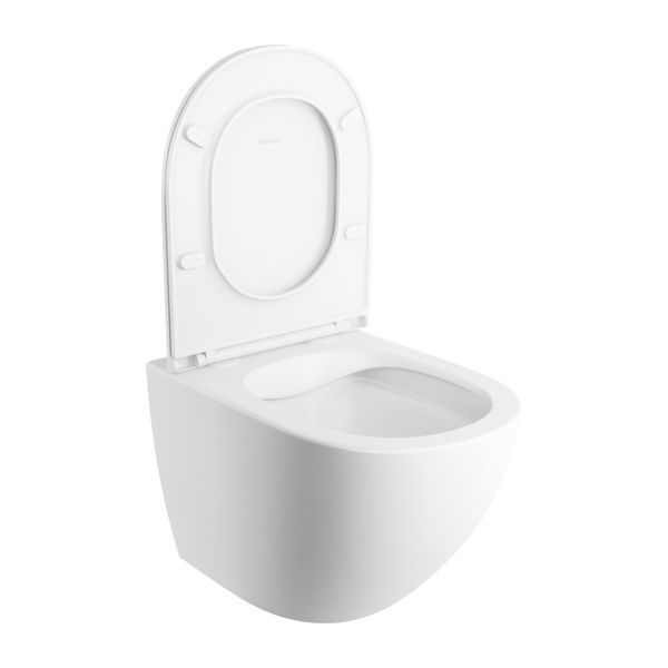 Унітаз Omnires Ottawa 49x37 rimless підвісний, сидіння дюропласт, white matt (OTTAWAMWBM) 21368 фото