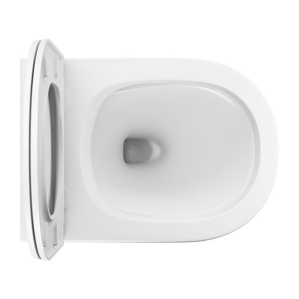 Унітаз Omnires Ottawa 49x37 rimless підвісний, сидіння дюропласт, white matt (OTTAWAMWBM) 21368 фото